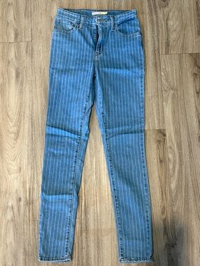 Levi’s 721 Striped Skinny Jeans